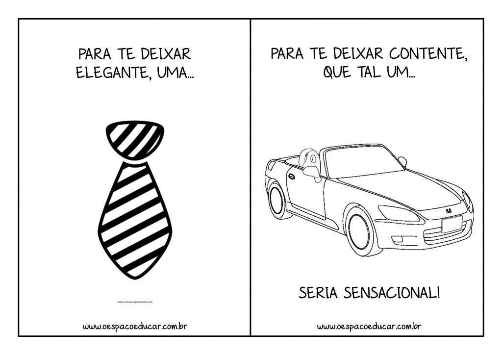 Dia dos pais: livrinho para presentear