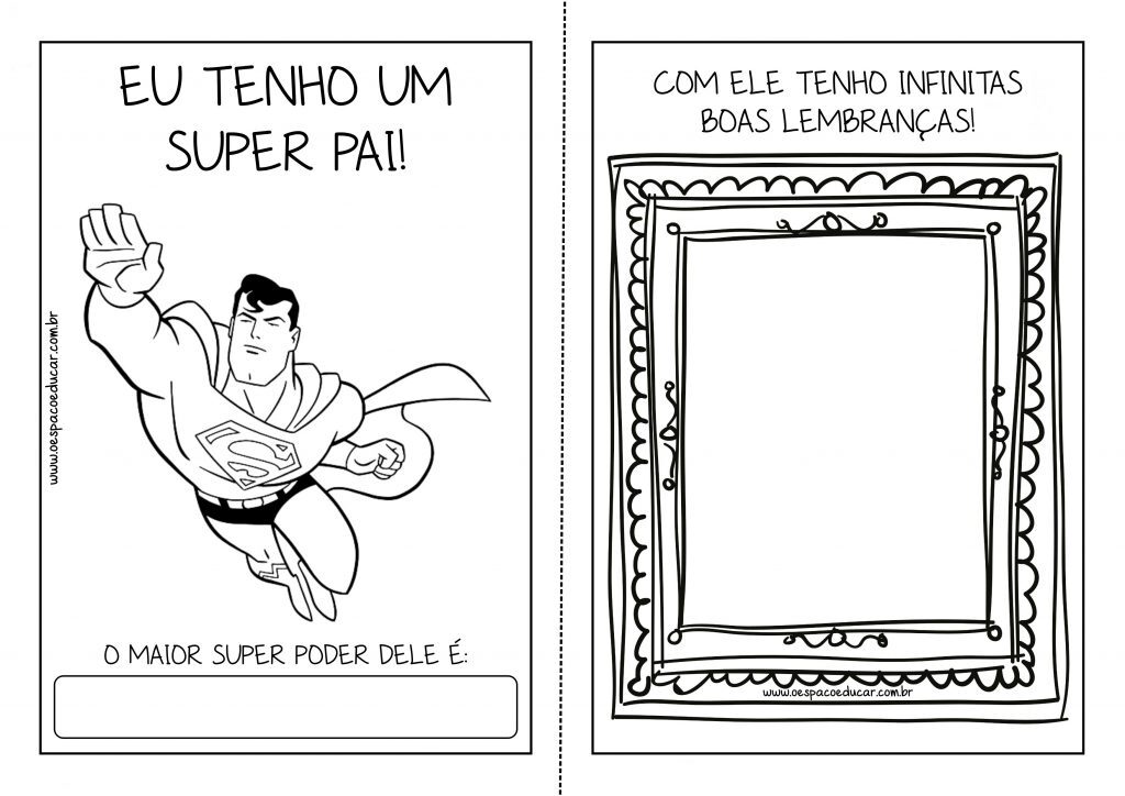 Dia dos pais: "Livro do papai" para alunos(as) em Alfabetização