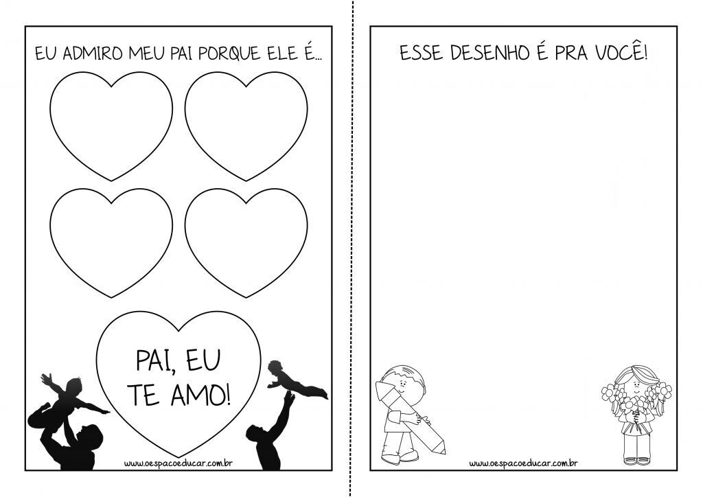 Dia dos pais: "Livro do papai" para alunos(as) em Alfabetização