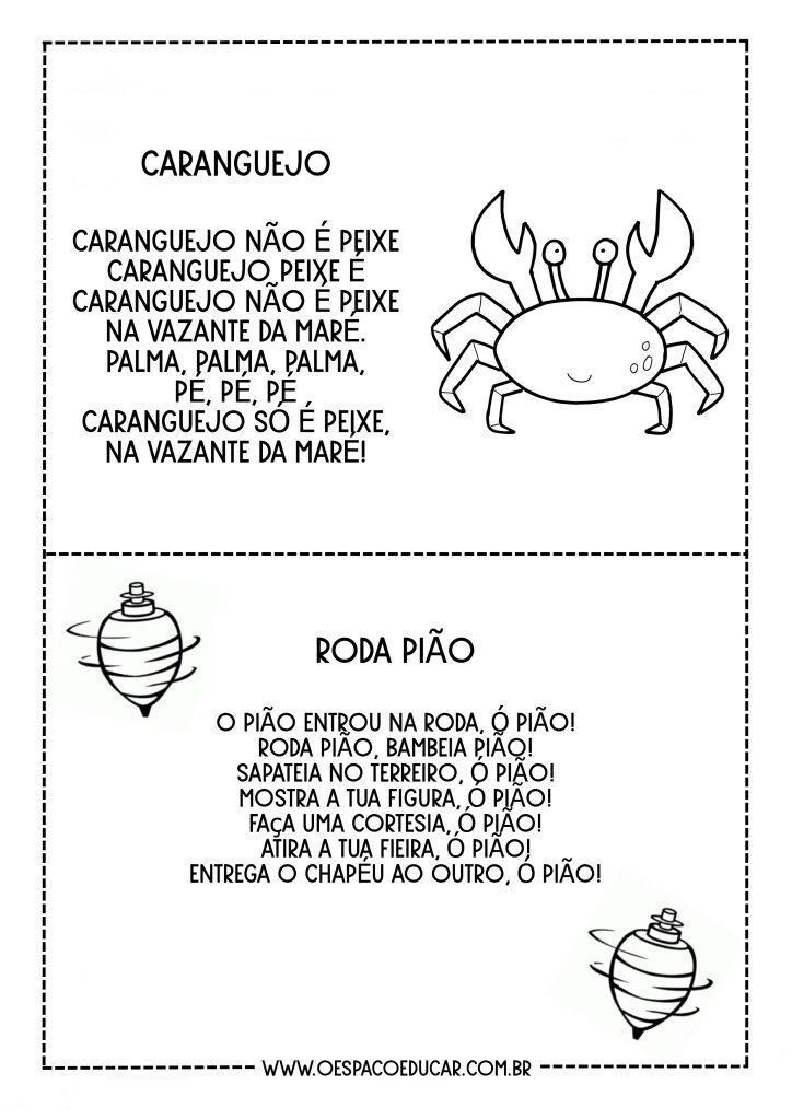 MEU CADERNO DE CANTIGAS