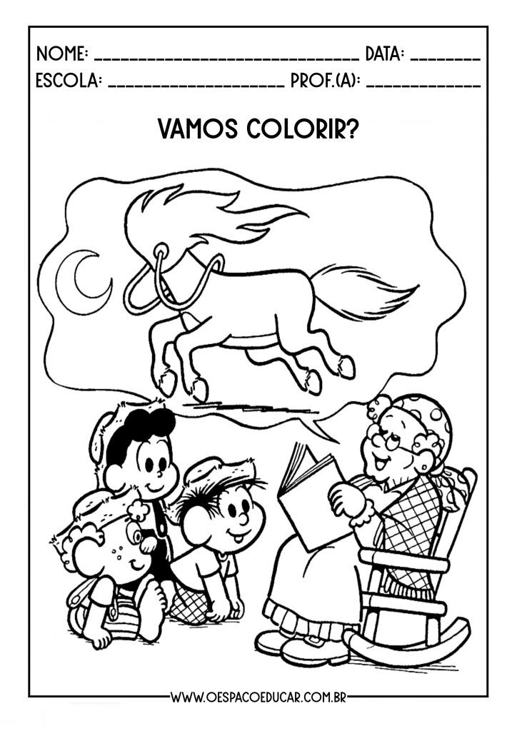 Atividades alfabetização folclore