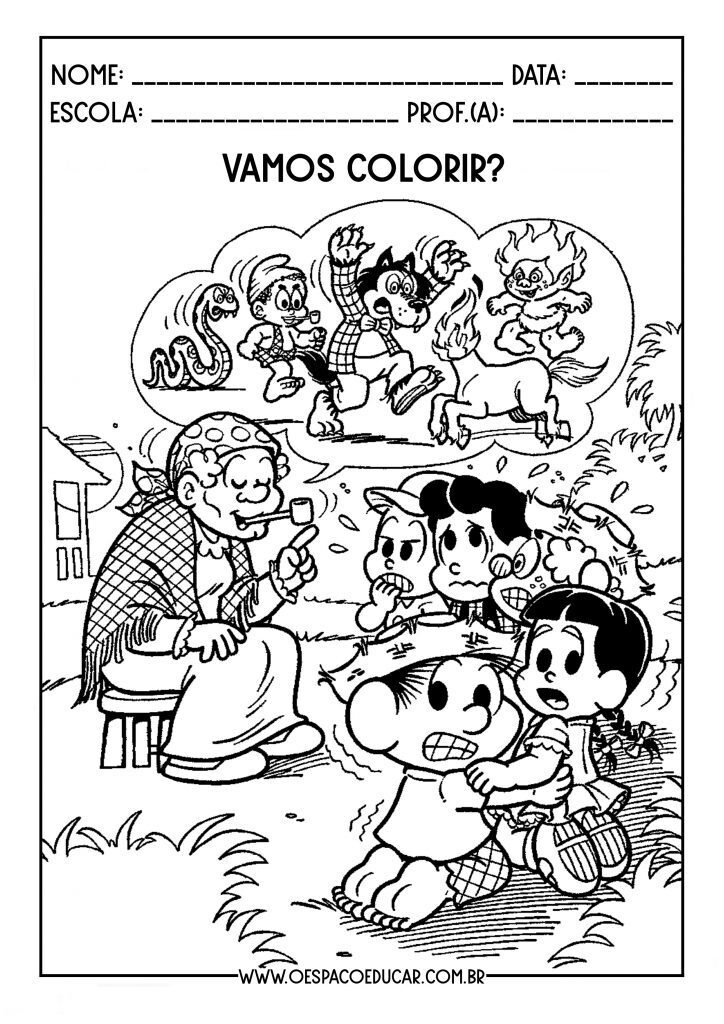 Atividades alfabetização folclore