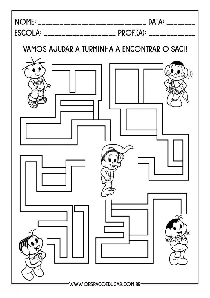 Atividades alfabetização folclore