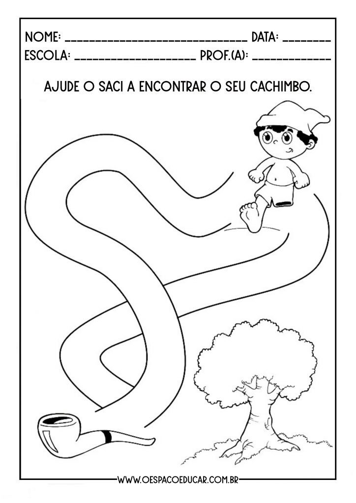 Atividades alfabetização folclore