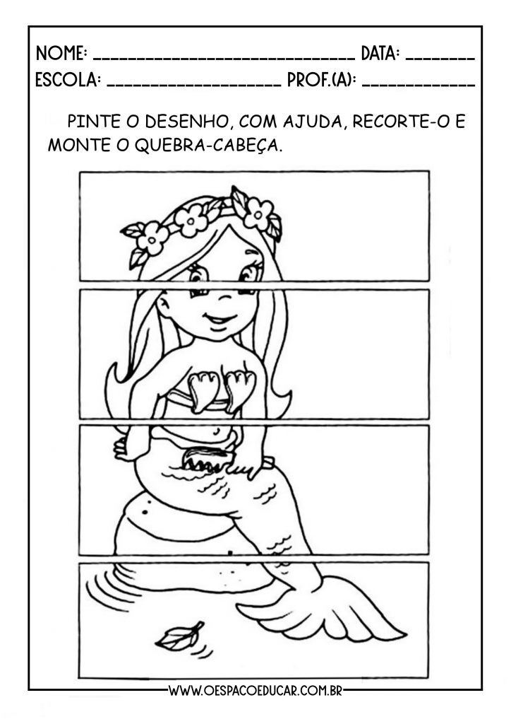 Atividades alfabetização folclore