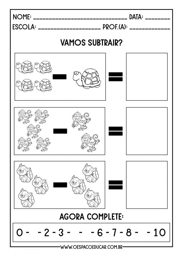 SUBTRAINDO ED. INFANTIL