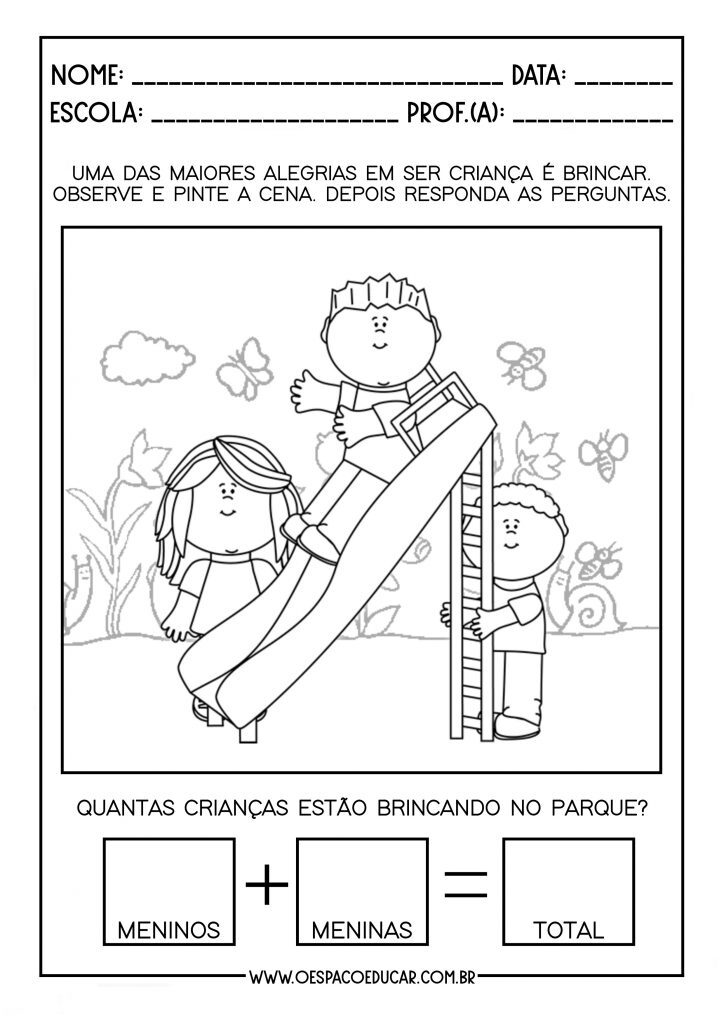 Dia das crianças educação infantil