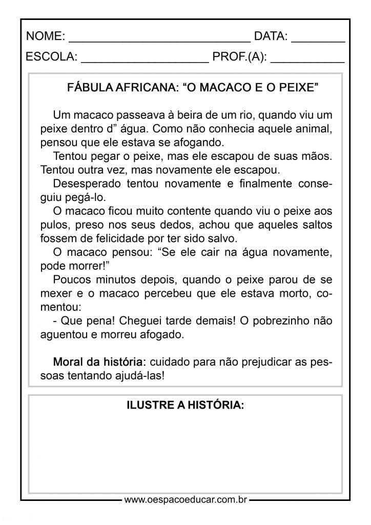 O macaco e o peixe
