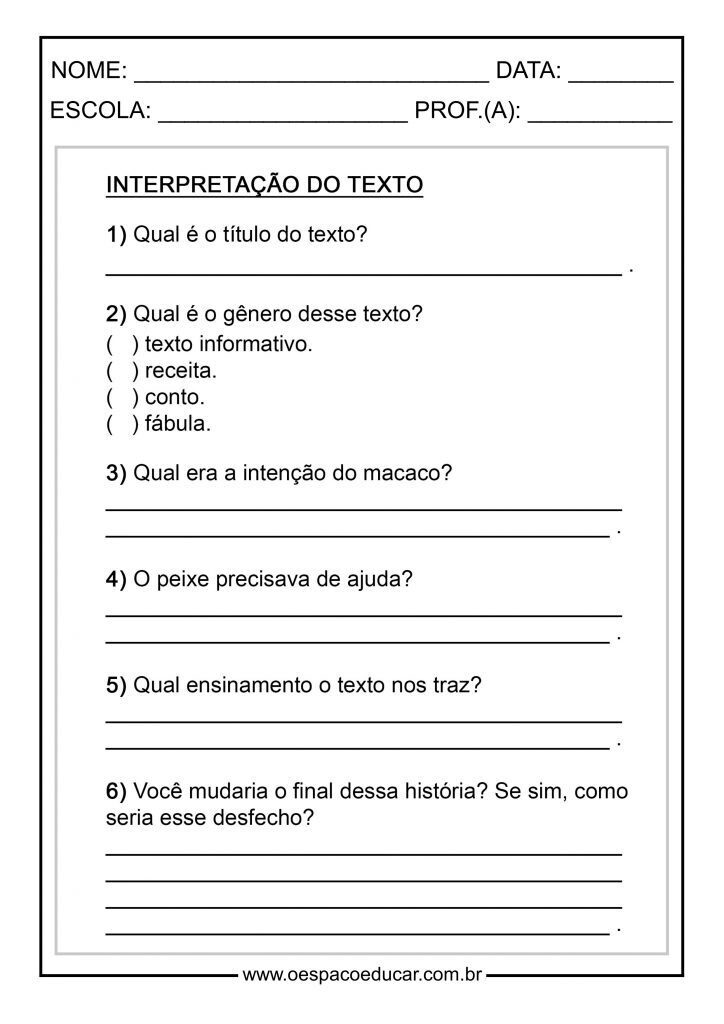 O macaco e o peixe