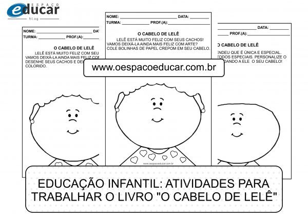 Educação Infantil: atividades para trabalhar o livro “O cabelo de Lelê”