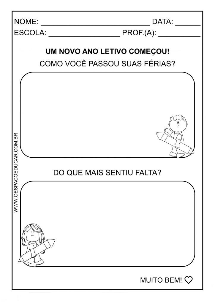 ATIVIDADES VOLTA AS AULAS ENSINO FUNDAMENTAL