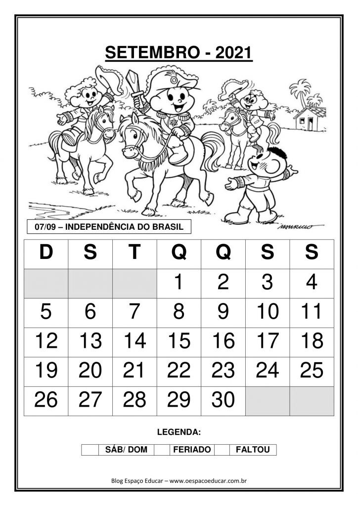 CALENDÁRIOS 2021 TURMA DA MÔNICA