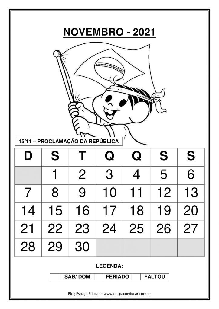 CALENDÁRIOS 2021 TURMA DA MÔNICA
