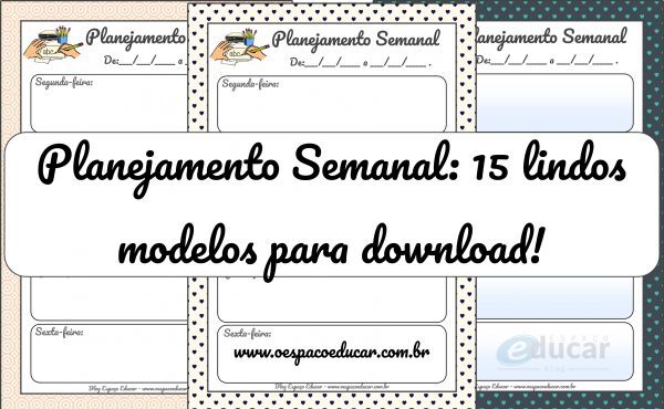 Divulg planejamento semanal
