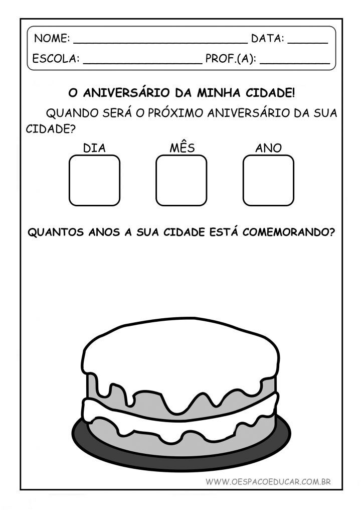 ANIVERSÁRIO DA MINHA CIDADE