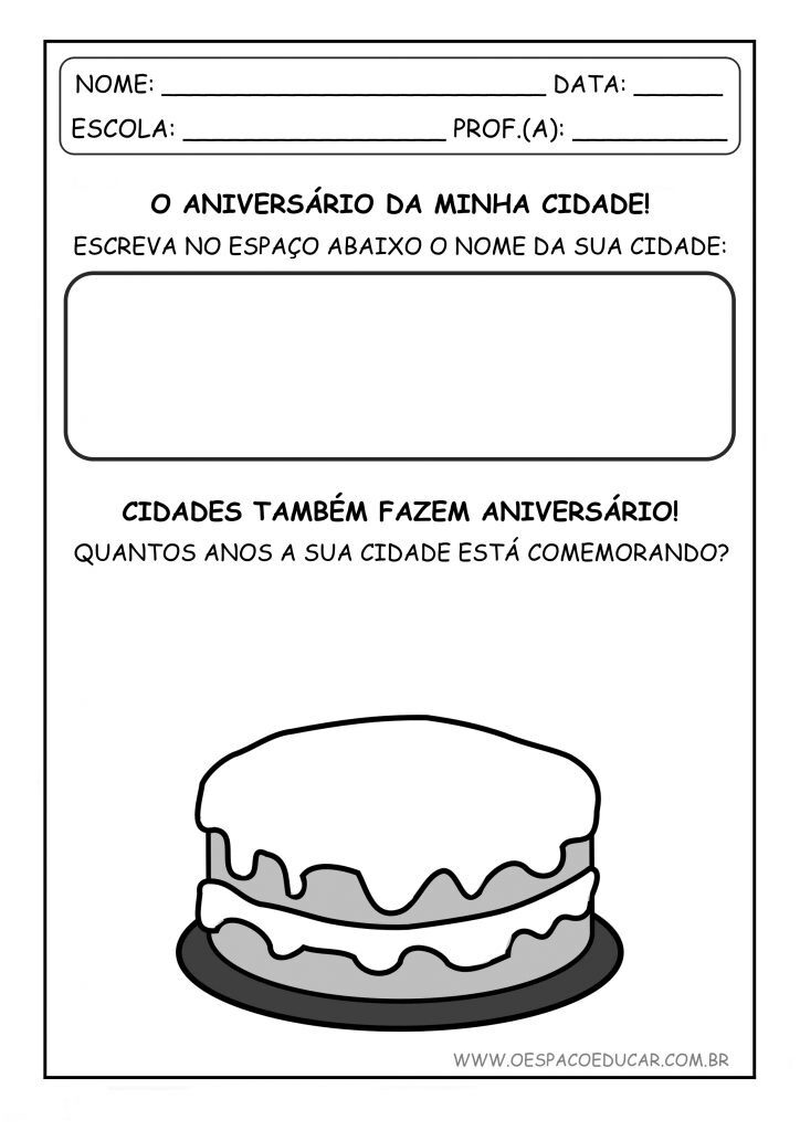 ANIVERSÁRIO DA MINHA CIDADE
