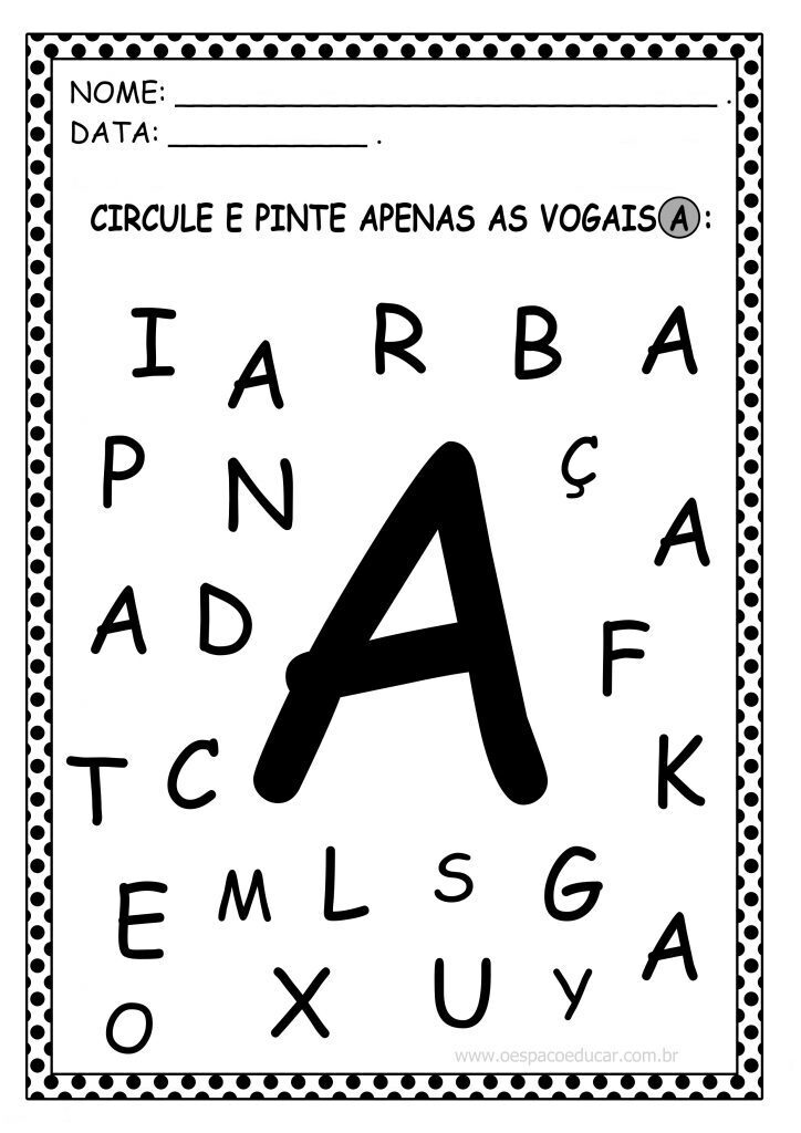 RECONHECENDO VOGAIS A