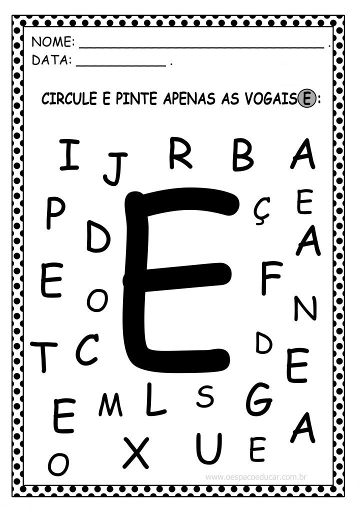 RECONHECENDO VOGAIS E