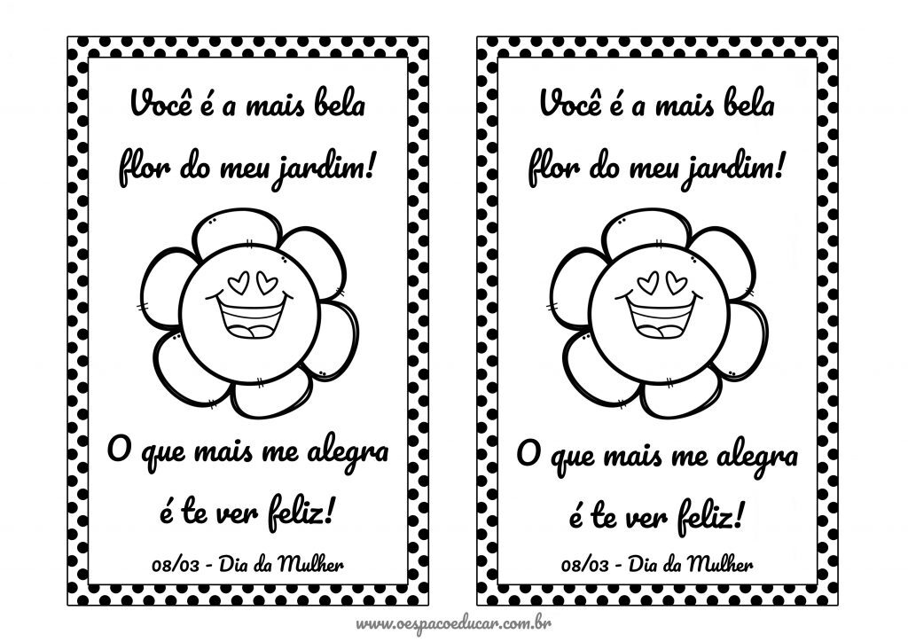 Cartão flor dia da mulher