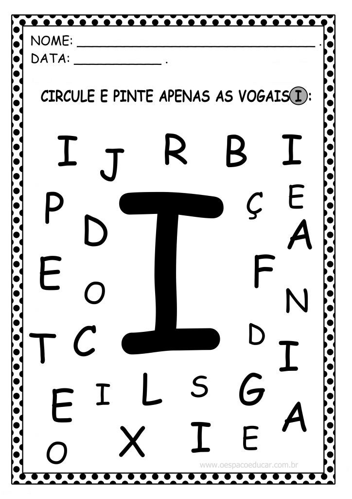 RECONHECENDO VOGAIS I