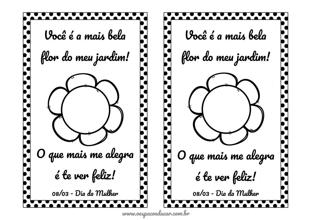 Cartão flor dia da mulher