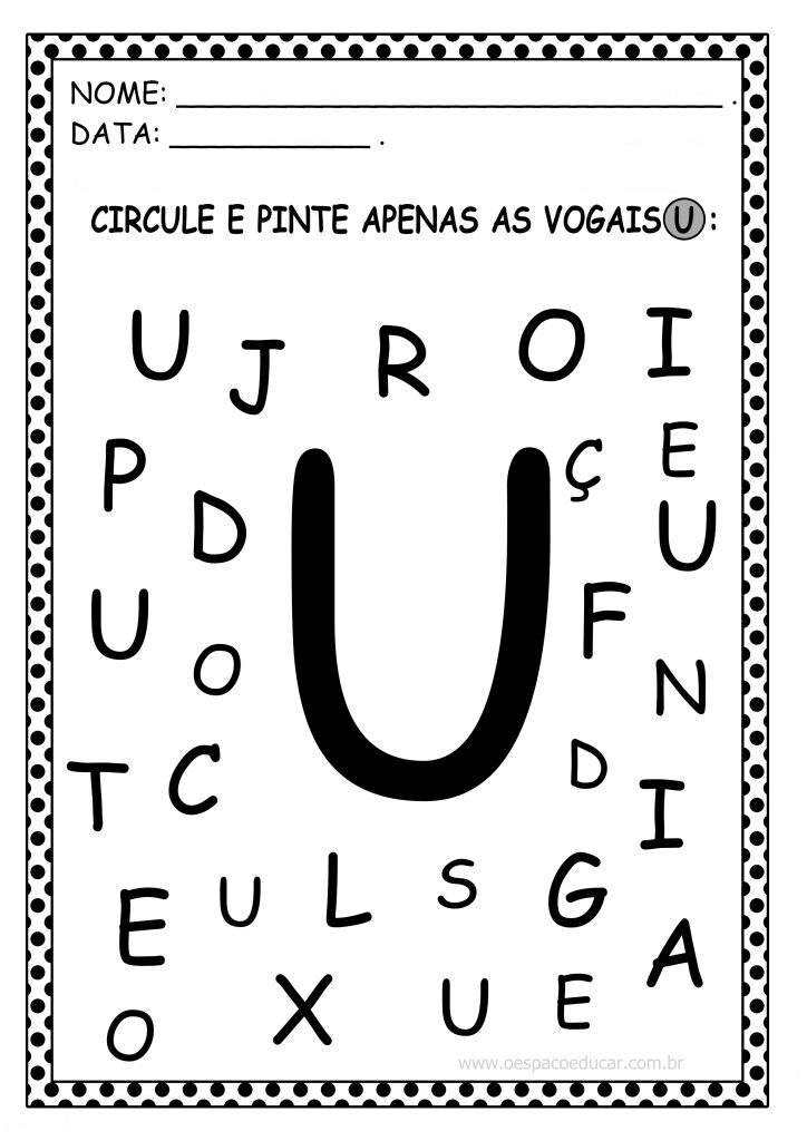 RECONHECENDO VOGAIS U