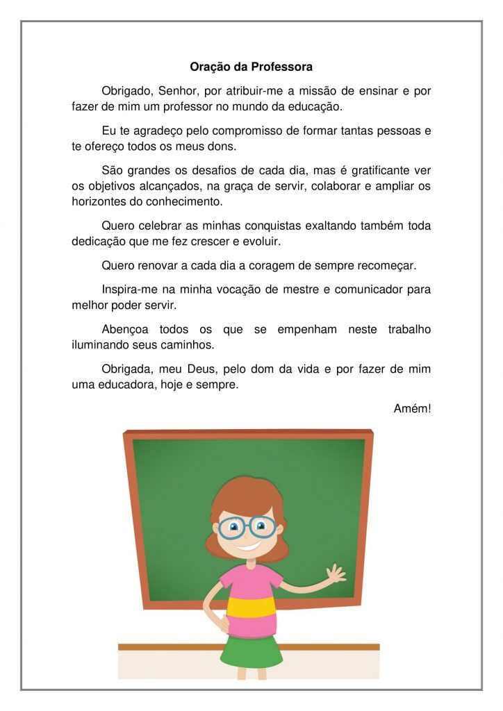 Oração da Professora