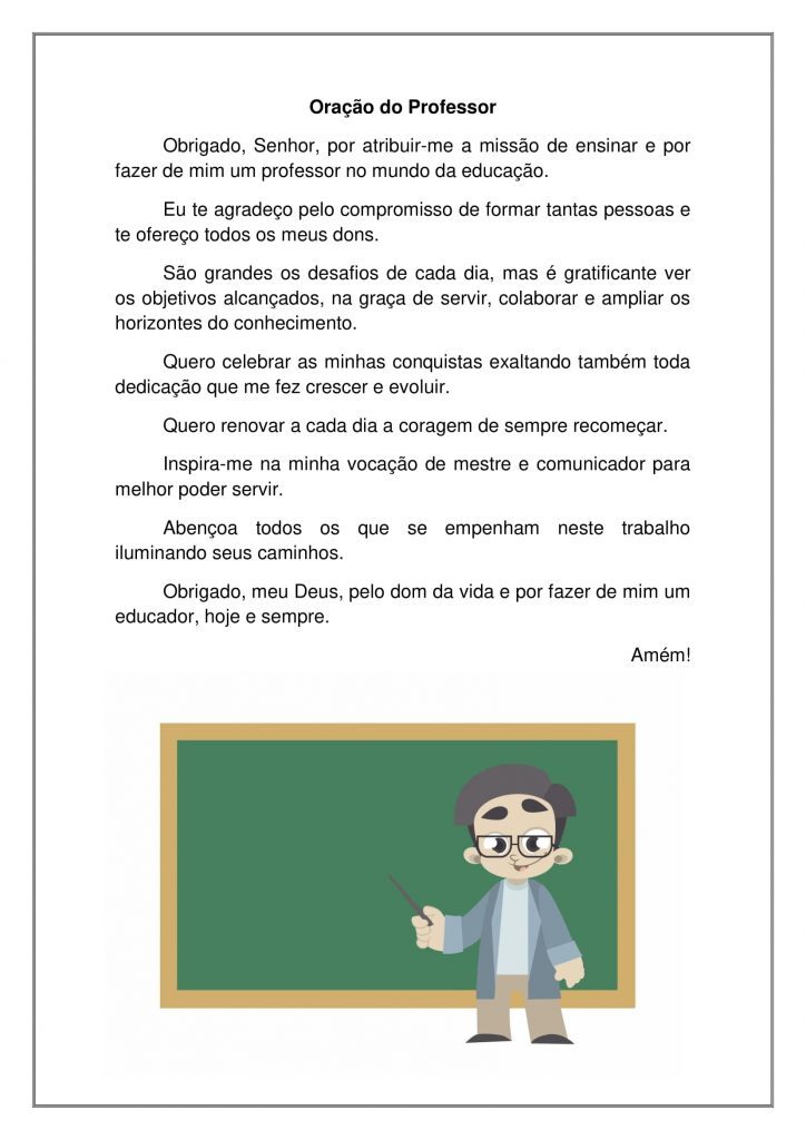 Oração do Professor