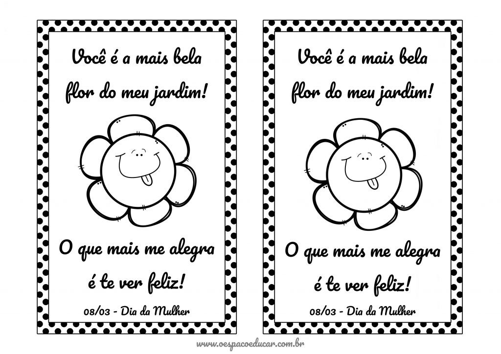 Cartão flor dia da mulher