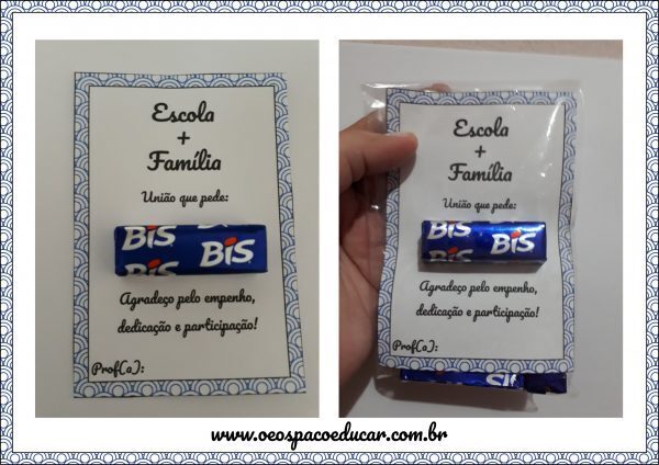 Reunião de pais: recado agradecimento com Bis para imprimir!