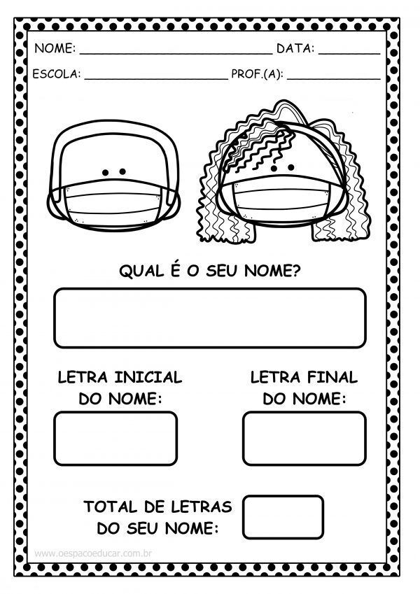 Educação Infantil: atividades para trabalhar identidade!