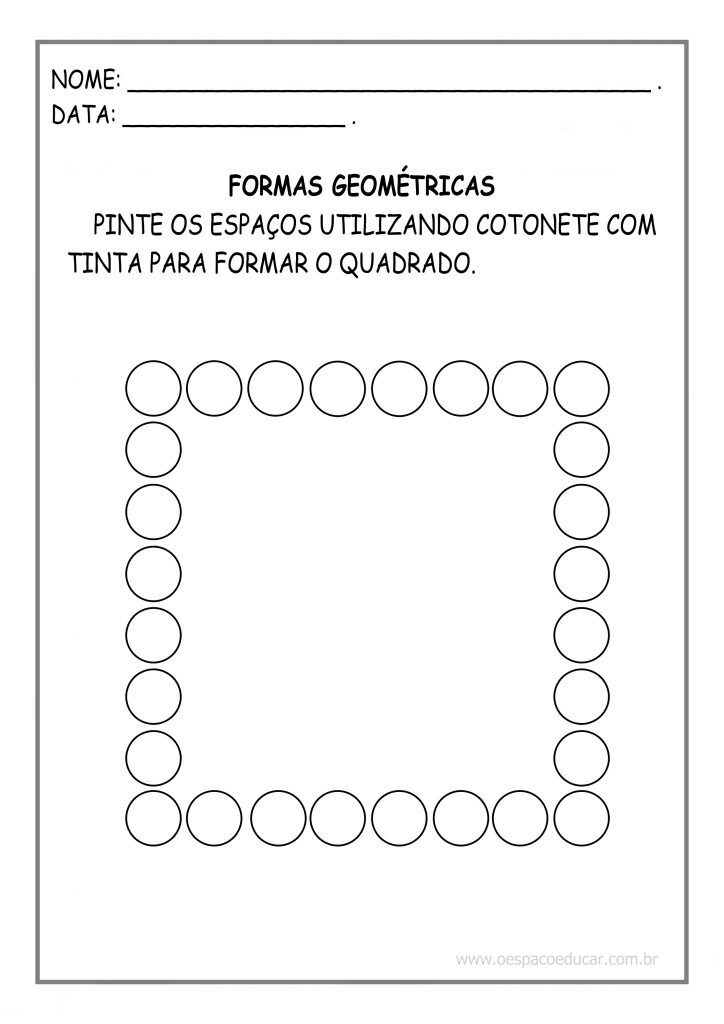 FORMAS PINTURA COM COTONETE