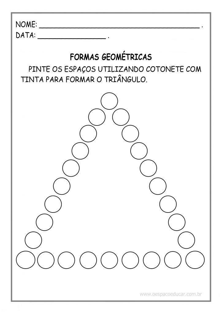 FORMAS PINTURA COM COTONETE