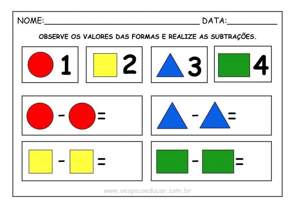 ADIÇÃO COM FORMAS