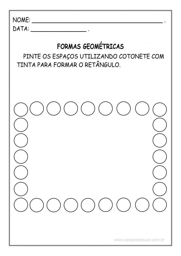 FORMAS PINTURA COM COTONETE