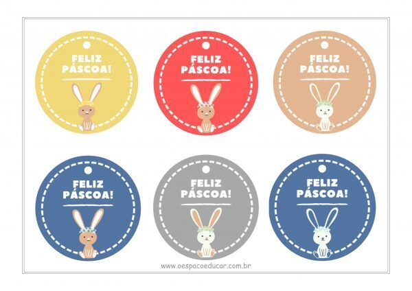 Tags de Páscoa para lembrancinhas!