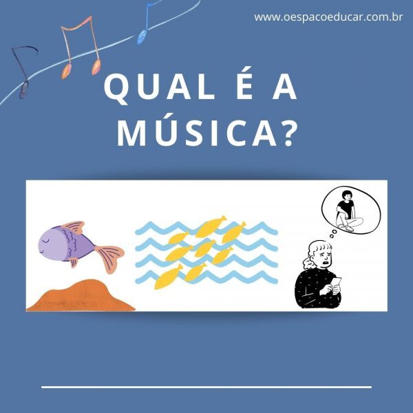 Fichas para brincadeira “Qual é a música?”
