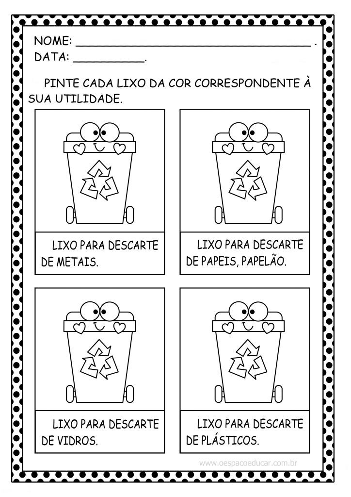 Atividades reciclagem