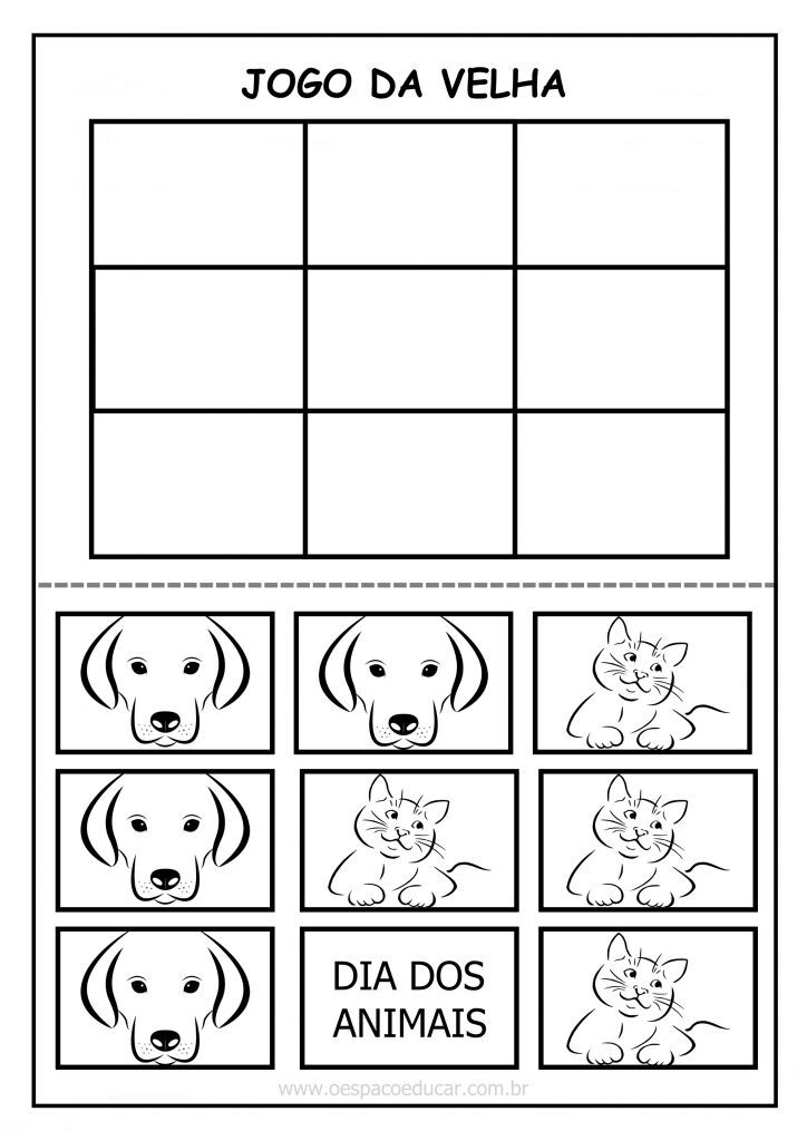 Jogo da velha animais