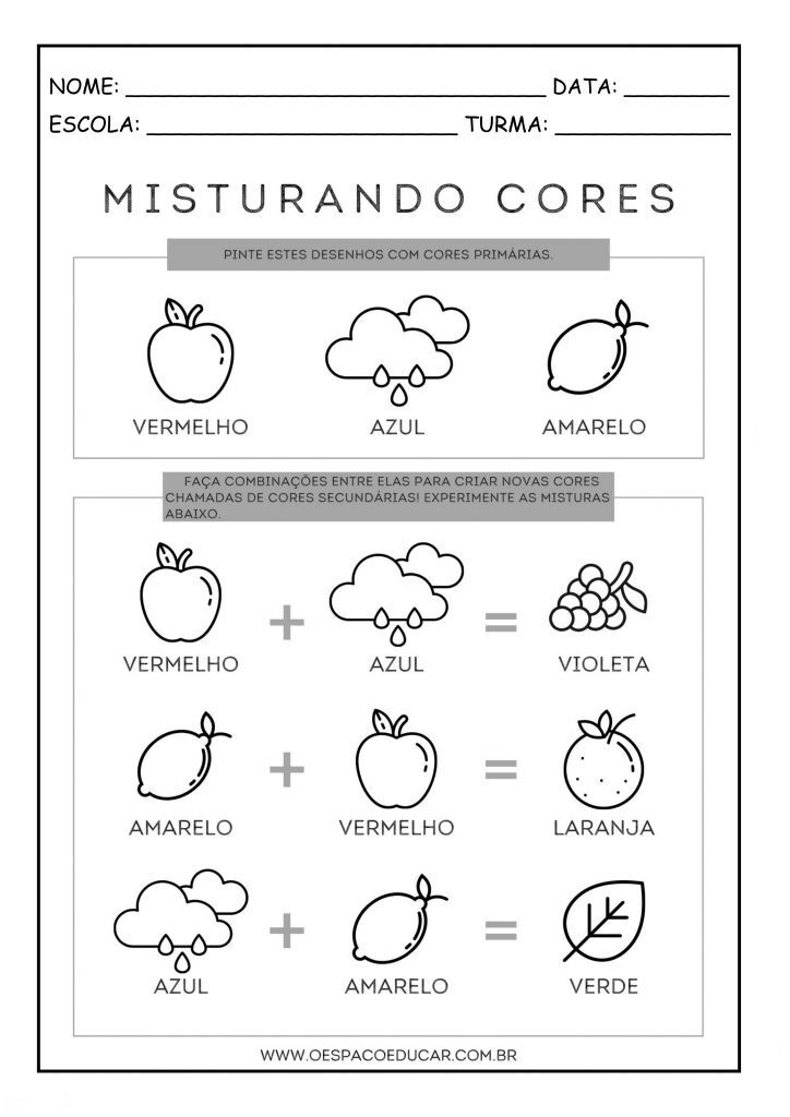 Misturando cores