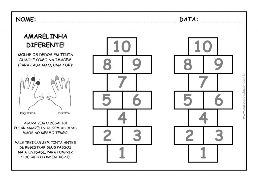 1amarelinha diferente