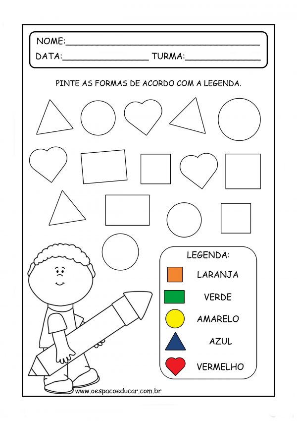 Educação Infantil: atividades para trabalhar as formas geométricas!