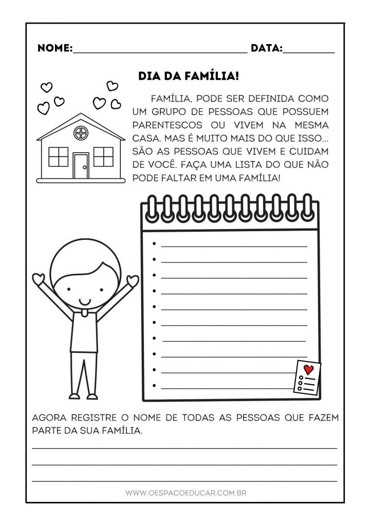 ATIVIDADES FAMÍLIA