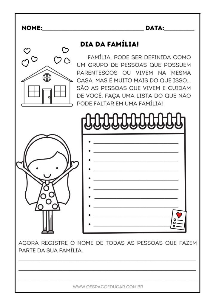 ATIVIDADES FAMÍLIA