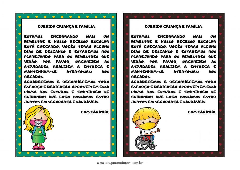 Recado recesso