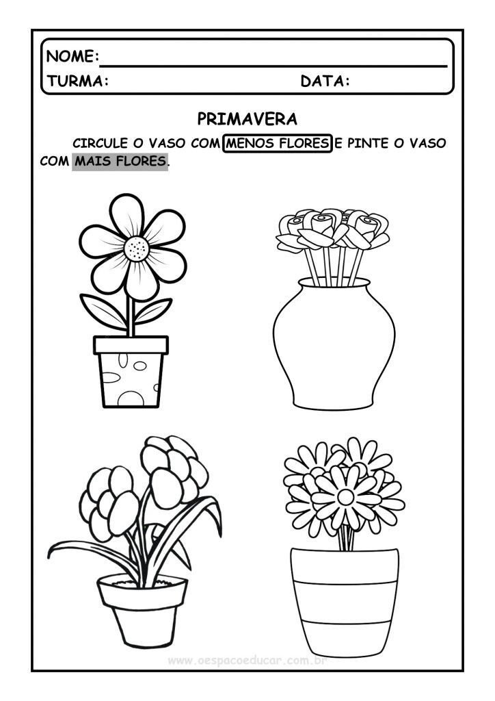 Educação Infantil: atividades para a Primavera!