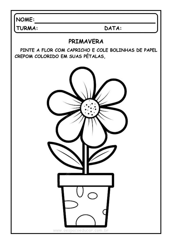 Educação Infantil: atividades para a Primavera!