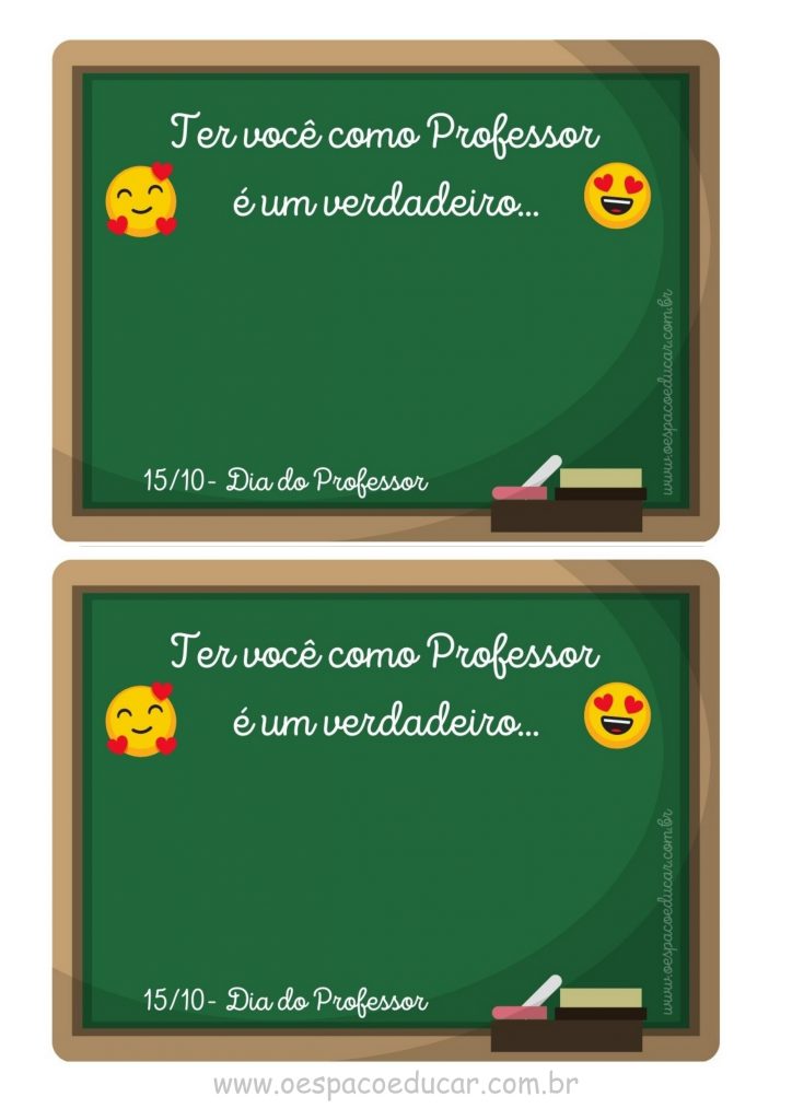 Ter você como professor é um verdadeiro prestígio