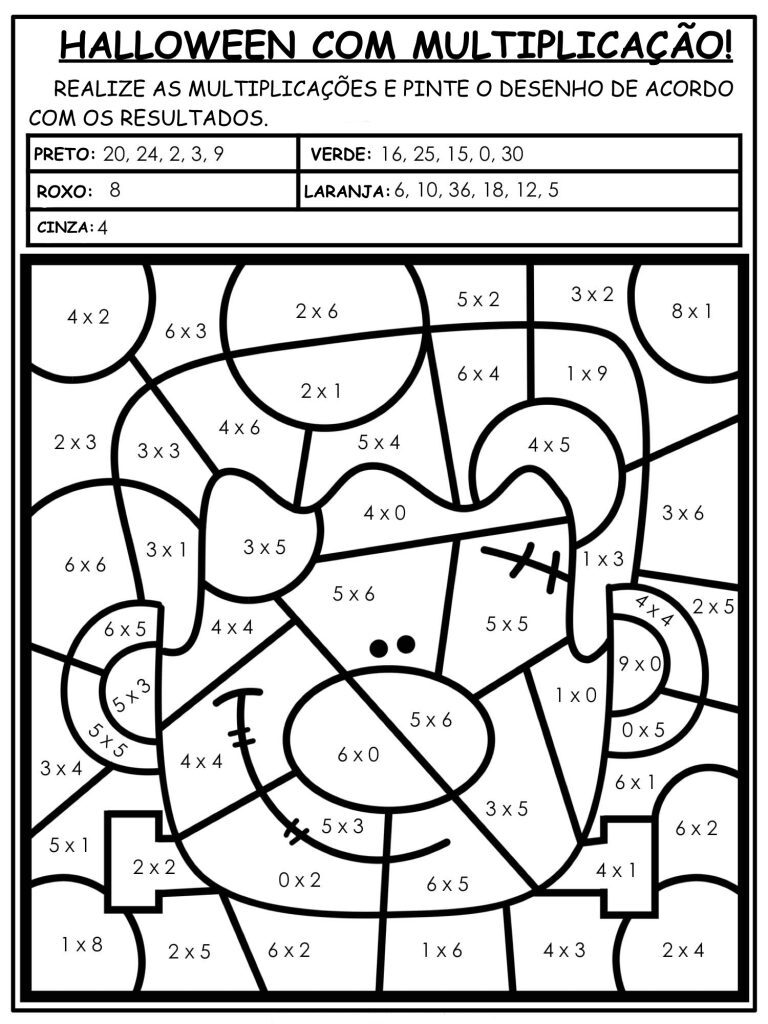 Halloween com multiplicação!