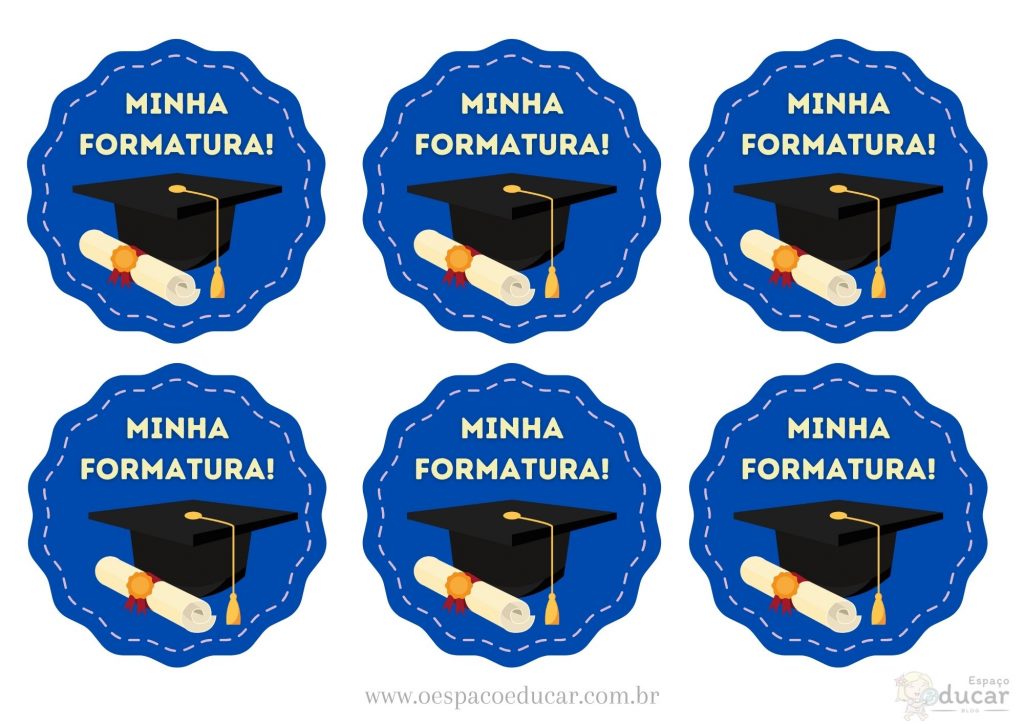 Tags para formatura infantil!